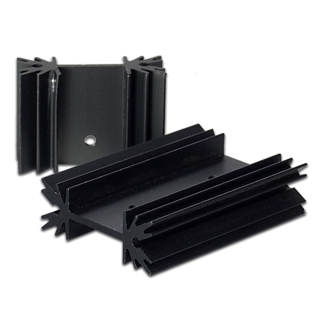 SS116 1.4" x 1" x 0.5"  Aluminum Black Heat Sink